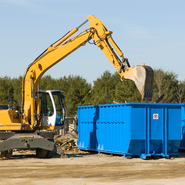 what happens if the residential dumpster is damaged or stolen during rental in Scipio Center